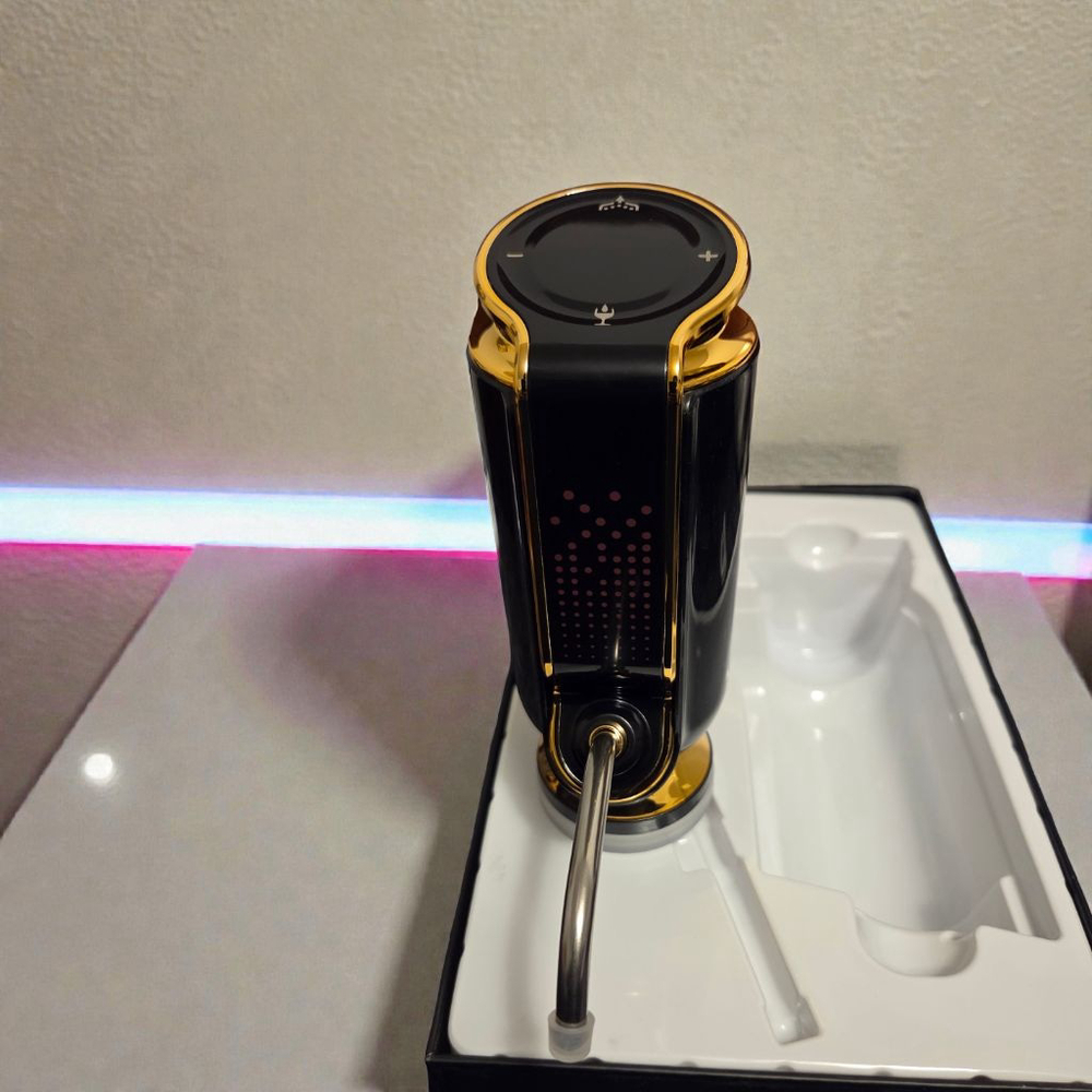 Unisex Unbranded Bar Accessory One Size Black Gold Electric Wine Aerator - Picture 2 of 2